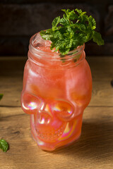 Refreshing Boozy Zombie Tiki Cocktail