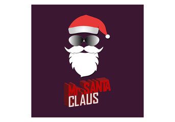 Design Mr. Santa Claus. Merry Christmas Ornament