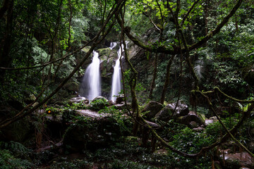 Sapun waterfall at Nan Province Thailand - 393956478