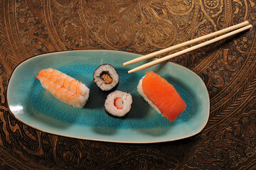 sushi on a modern plate © Christine