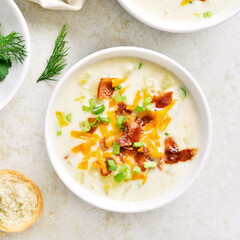 Creamy potato soup