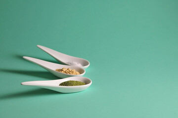colorful herbs and spices