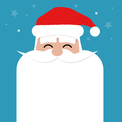 Papá Noel plantilla para banner