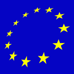 European Flag blue background illustration