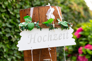 Hochzeitsdeko