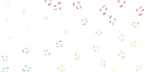 Light Multicolor vector template with businesswoman signs.