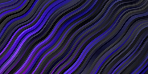 Dark Pink, Blue vector background with wry lines.
