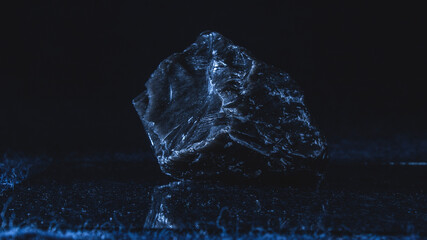 Obraz premium An ordinary stone in a magical atmosphere