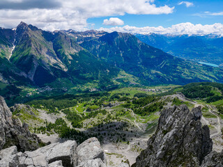 Fototapeta premium Aiguilles de Chabrières - Réallon (Hautes-Alpes)