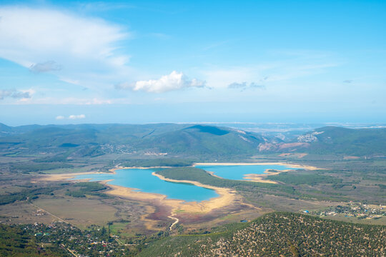 Reservoir Of Black River In Crimea