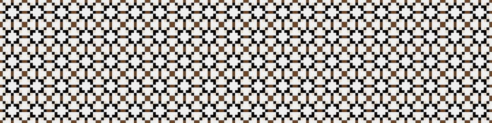 Fototapeta premium Abstract Cross Pattern Dots Logo generative computational art illustration