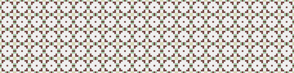 Fototapeta premium Abstract Cross Pattern Dots Logo generative computational art illustration