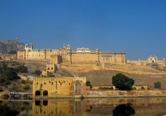 Fototapeta premium Le fort d'Amber à Jaipur Rajasthan INDE