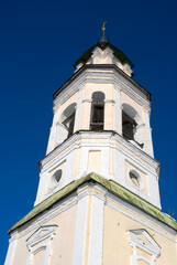 Fototapeta na wymiar Church in Vladimir town, Russia, in winter 