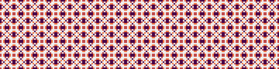 Fototapeta premium Abstract Cross Pattern Dots Logo generative computational art illustration