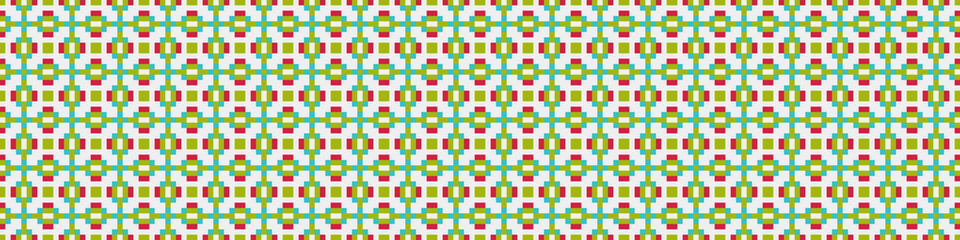 Fototapeta premium Abstract Cross Pattern Dots Logo generative computational art illustration