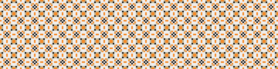 Abstract Cross Pattern Dots Logo generative computational art illustration