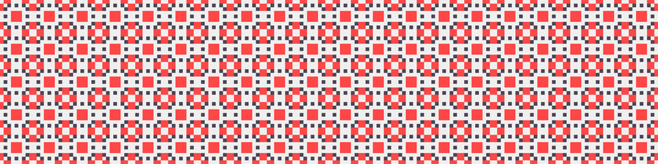 Fototapeta premium Abstract Cross Pattern Dots Logo generative computational art illustration