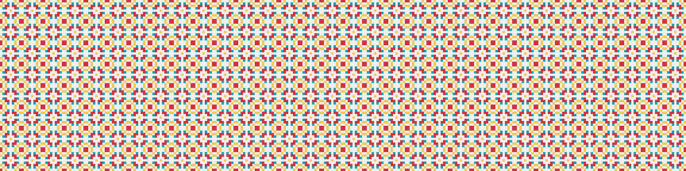 Abstract Cross Pattern Dots Logo generative computational art illustration