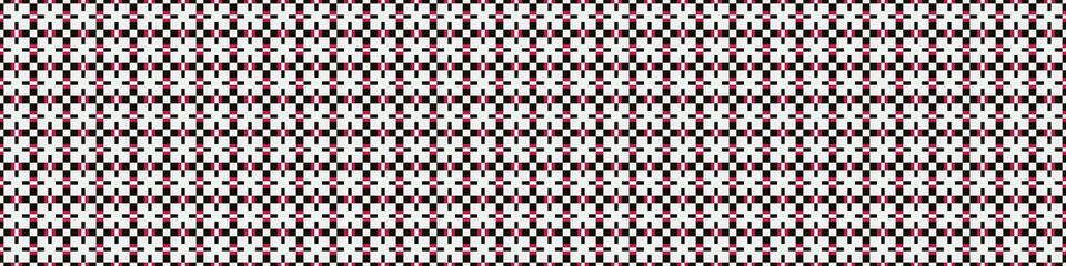 Fototapeta premium Abstract Cross Pattern Dots Logo generative computational art illustration