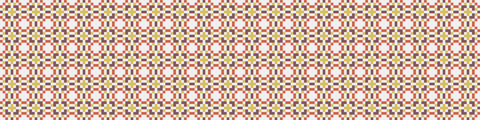 Fototapeta premium Abstract Cross Pattern Dots Logo generative computational art illustration