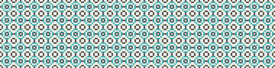 Fototapeta premium Abstract Cross Pattern Dots Logo generative computational art illustration