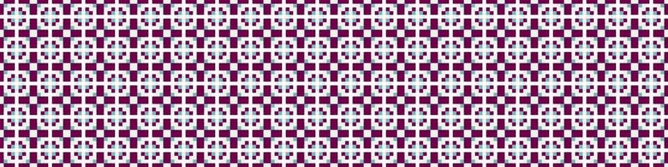 Fototapeta premium Abstract Cross Pattern Dots Logo generative computational art illustration