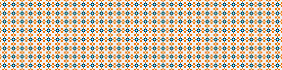 Fototapeta premium Abstract Cross Pattern Dots Logo generative computational art illustration