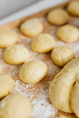 Fototapeta na wymiar dough for baking