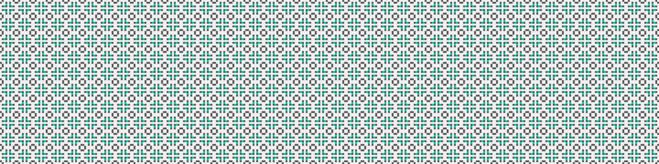 Fototapeta premium Abstract Cross Pattern Dots Logo generative computational art illustration