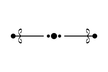 elegant divider with points style icon