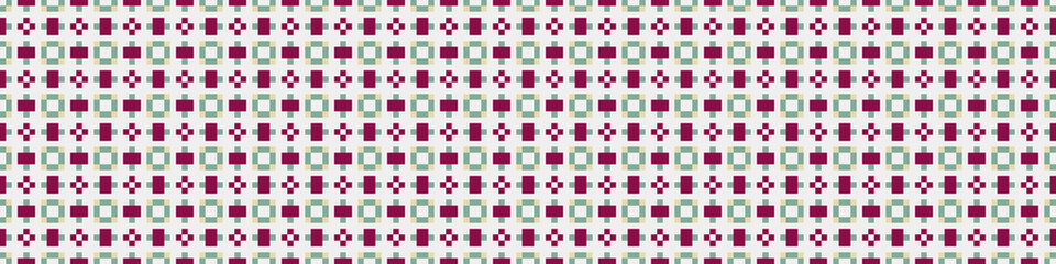 Fototapeta premium Abstract Cross Pattern Dots Logo generative computational art illustration