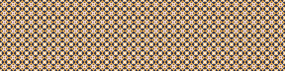 Fototapeta premium Abstract Cross Pattern Dots Logo generative computational art illustration