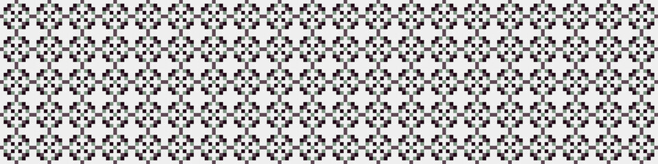 Fototapeta premium Abstract Cross Pattern Dots Logo generative computational art illustration