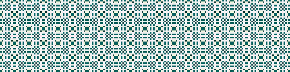 Fototapeta premium Abstract Cross Pattern Dots Logo generative computational art illustration