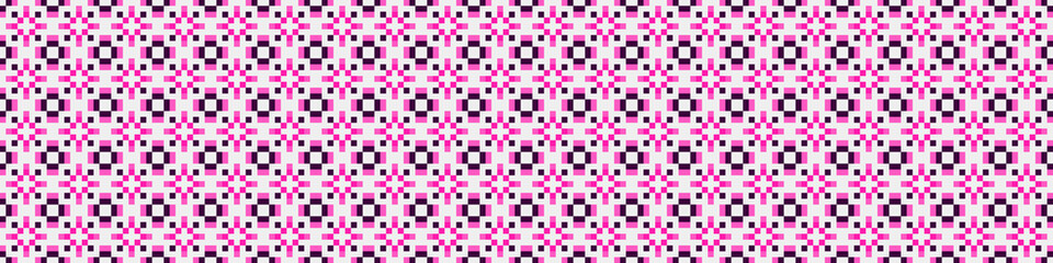 Fototapeta premium Abstract Cross Pattern Dots Logo generative computational art illustration