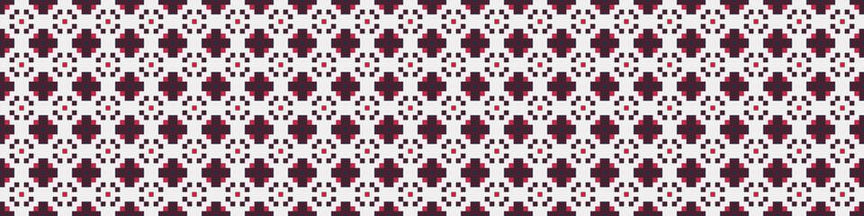 Fototapeta premium Abstract Cross Pattern Dots Logo generative computational art illustration
