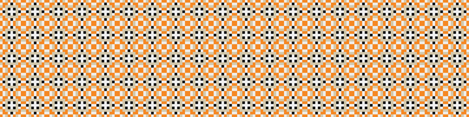 Abstract Cross Pattern Dots Logo generative computational art illustration