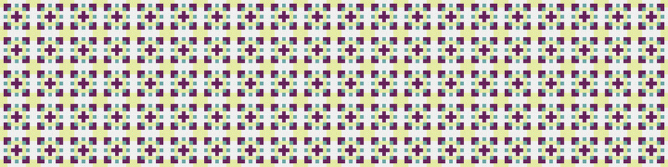Fototapeta premium Abstract Cross Pattern Dots Logo generative computational art illustration