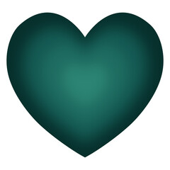 Dark Turquoise Heart