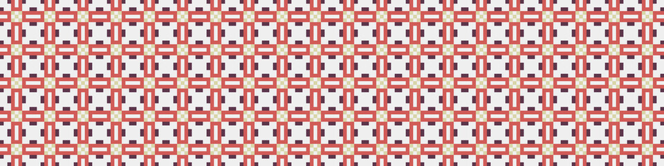 Fototapeta premium Abstract Cross Pattern Dots Logo generative computational art illustration