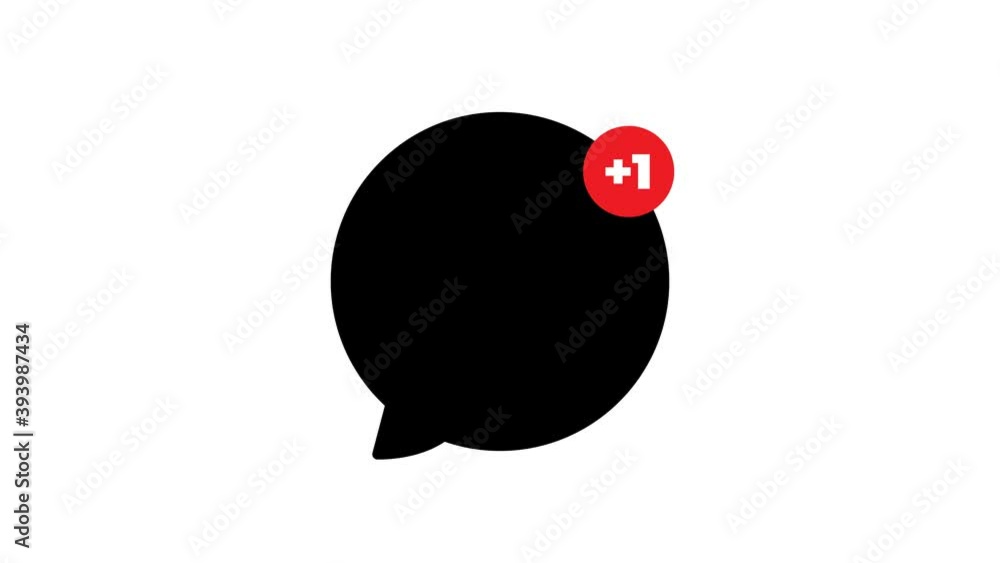 Poster a simple element of a pop-up message, email, or text message with slow-thinking dots inside to remin