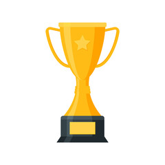 Success symbols, reward for winner flat icons