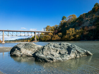 The Lower Shotover Bridge, Queenstown Area, South Island, New Zealand