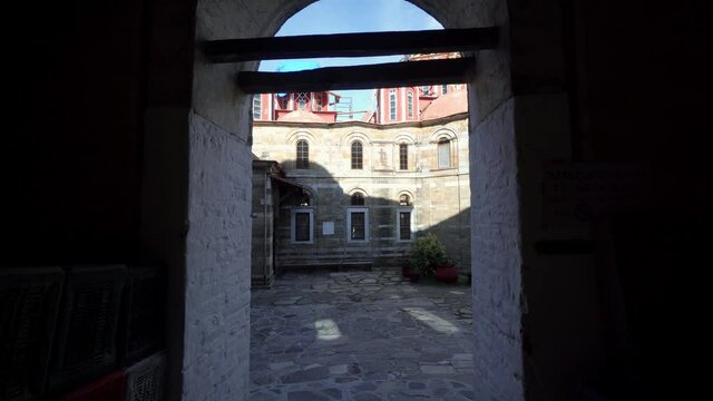Konstamonitou monastery at Saint Mount Athos in Greece