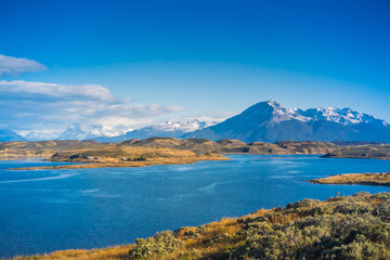 Fototapeta na wymiar Torres del Paine National Park, Chile.