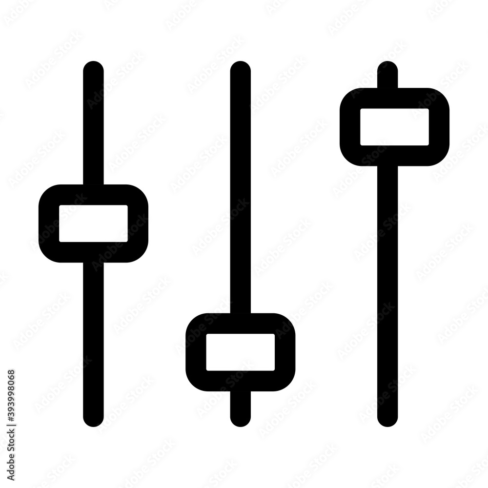 Poster control panel interface line style icon