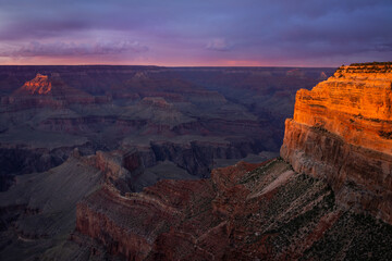 Sunset In Grand Canyon