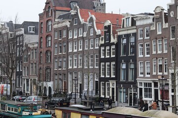Obraz premium Canal Houses in Amsterdam