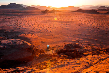 On the trail of Indiana Jones in the Wadi Rum desert in Jordan © Marcus
